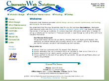 Clearwater Web Solutions, After Redesign